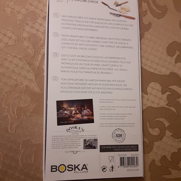 Boska Holland Cheese Knife Set Oak Life Collection - Picture 3 of 3